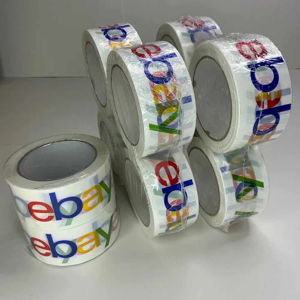 eBay White Multi-Color Packing Tape Shipping Supplies 10 Rolls Bulk Reseller